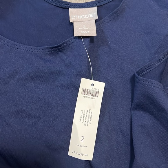 CHICOS NAVY TANK - Picture 3 of 4